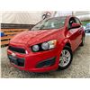 Image 1 : PARKSVILLE - 2012 CHEVROLET SONIC RED 125688 KMS - D106175