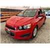 Image 3 : PARKSVILLE - 2012 CHEVROLET SONIC RED 125688 KMS - D106175