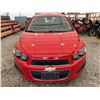 Image 9 : PARKSVILLE - 2012 CHEVROLET SONIC RED 125688 KMS - D106175