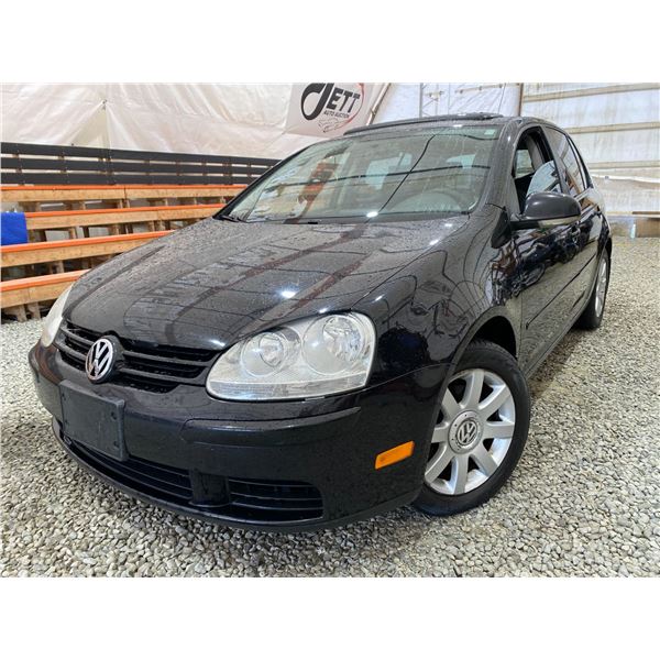 PARKSVILLE - 2007 VOLKSWAGEN RABBIT BLACK 261434 KMS - D146540