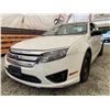 Image 2 : PARKSVILLE - "NO RESERVE" 2011 FORD FUSION WHITE 322605 KMS - B226639