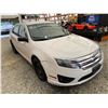 Image 9 : PARKSVILLE - "NO RESERVE" 2011 FORD FUSION WHITE 322605 KMS - B226639
