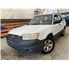 Image 1 : PARKSVILLE - 2007 SUBARU FORESTER WHITE 246044 KMS - B707792