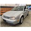 Image 3 : PARKSVILLE - "NO RESERVE" 2007 VOLKSWAGEN GOLF GREY 54252 KMS - D003807