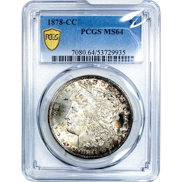 1878-CC Morgan Silver Dollar PCGS MS64