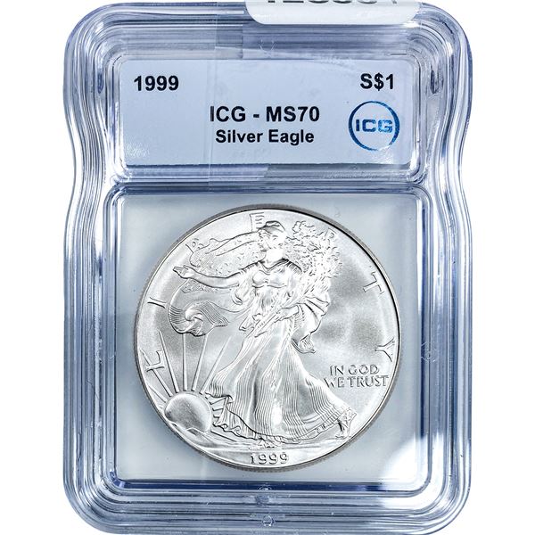 1999 Silver Eagle ICG MS70