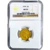 Image 1 : 1874 $3 Gold Piece NGC AU53