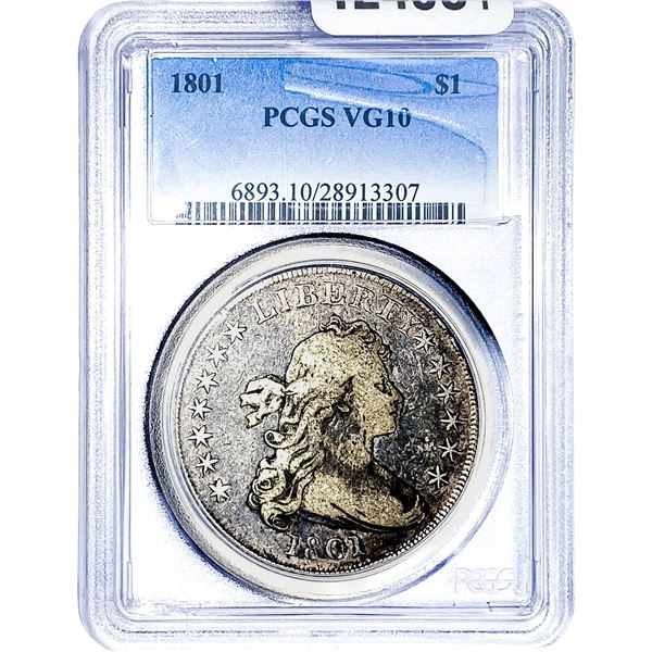 1801 Draped Bust Dollar PCGS VG10