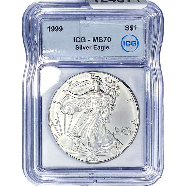 1999 Silver Eagle ICG MS70