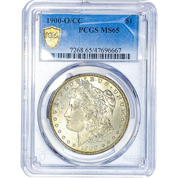 1900-O/CC Morgan Silver Dollar PCGS MS65