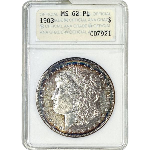 1903 Morgan Silver Dollar ANACS MS62 PL