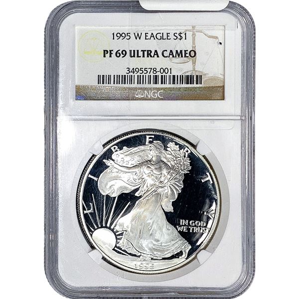 1995-W Silver Eagle NGC PF69 Ultra Cameo