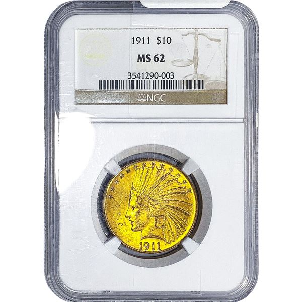 1911 $10 Gold Eagle NGC MS62