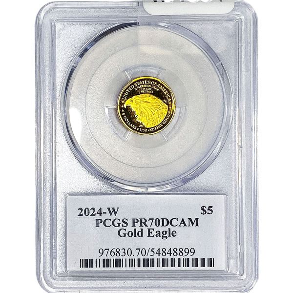 2024-W 1/10oz $5 Gold Eagle PCGS PR70 DCAM