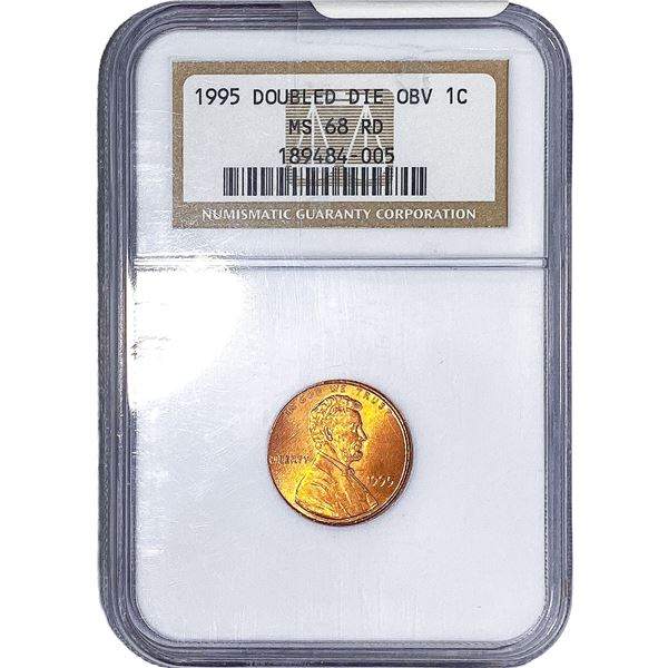 1995 Lincoln Memorial Cent NGC MS68 RD DDO