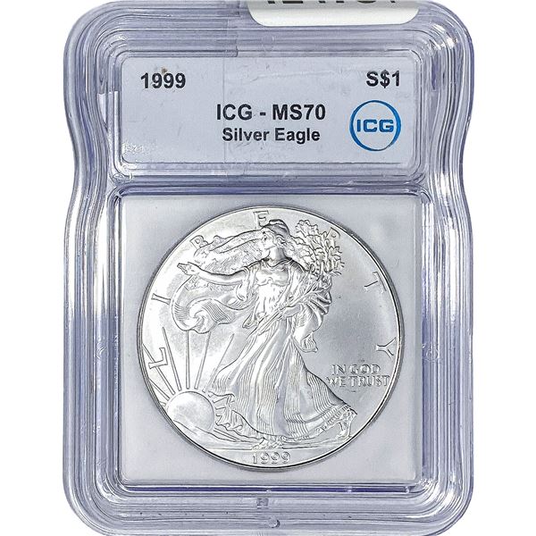 1999 Silver Eagle ICG MS70
