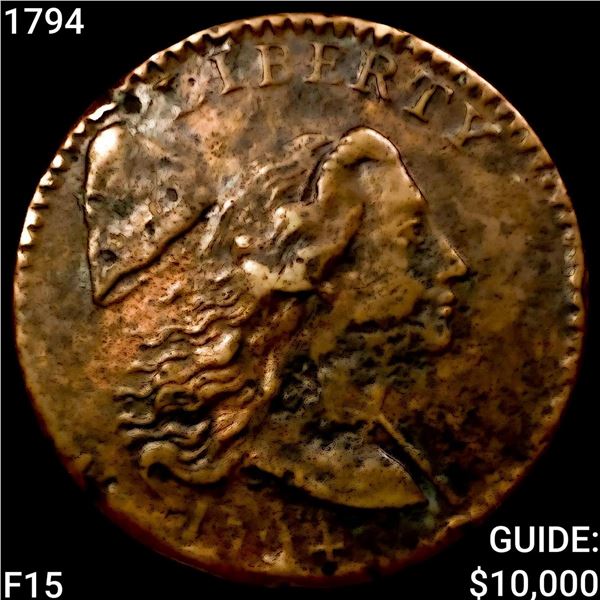 1794 Liberty Cap Large Cent NICELY CIRCULATED