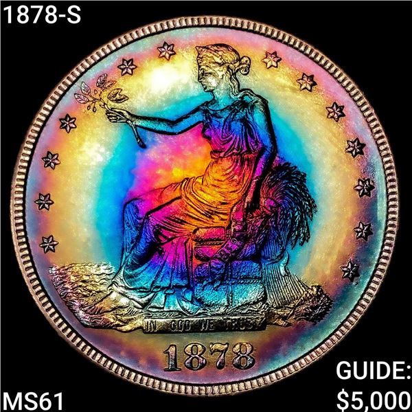 1878-S Silver Trade Dollar UNCIRCULATED