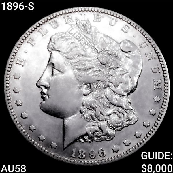 1896-S Morgan Silver Dollar CHOICE AU