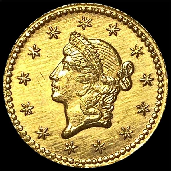 1853 Gold $1 Liberty Head Type 1 UNCIRCULATED