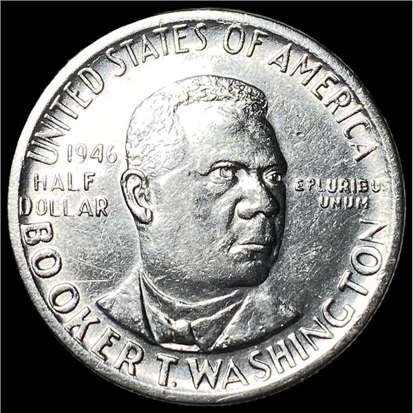 1946 Silver Booker T. Washington Half Dollar GEM BU
