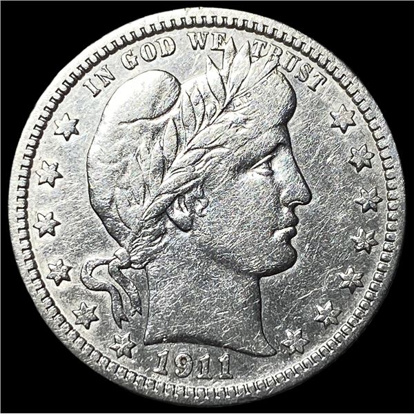 1911-D Silver Barber Quarter NEARLY UNCIRCULATED