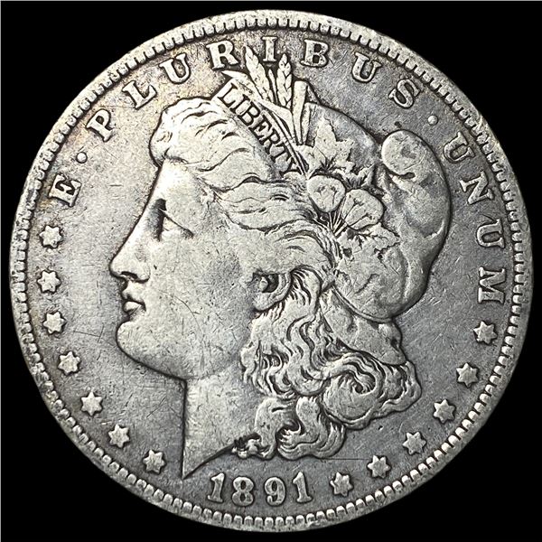 1891-O Silver Morgan Dollar LIGHTLY CIRCULATED