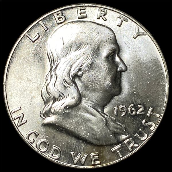 1962-D Silver Franklin Half Dollar CHOICE BU