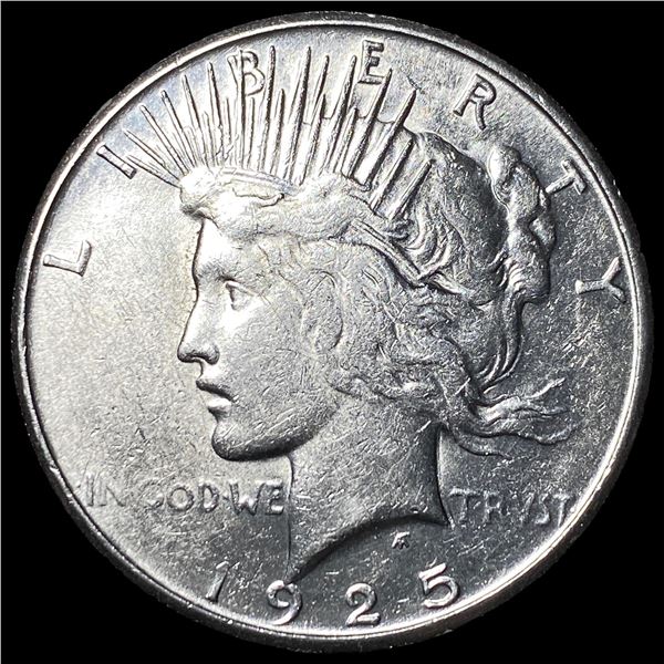 1925-S Peace Silver Dollar CHOICE AU