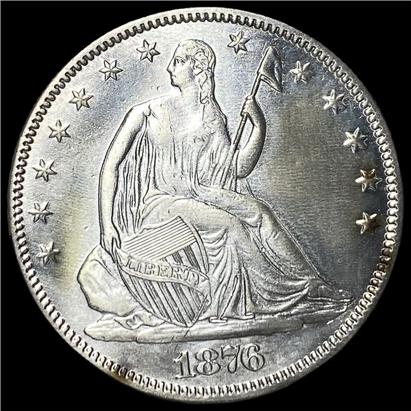 1876 Silver Seated Liberty Half Dollar UNCIRCULATED