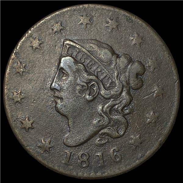 1816 Coronet Head Large Cent LIGHTLY CIRCULATED