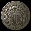 Image 1 : 1867 Two-Cent Piece ABOUT UNCIRCULATED