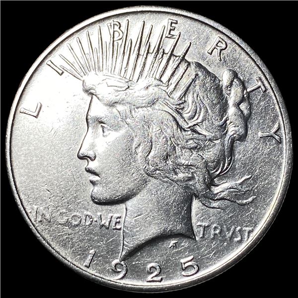 1925-S Silver Peace Dollar CLOSELY UNCIRCULATED