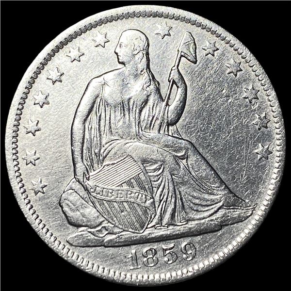 1859-O Silver Seated Liberty Half Dollar UNCIRCULATED