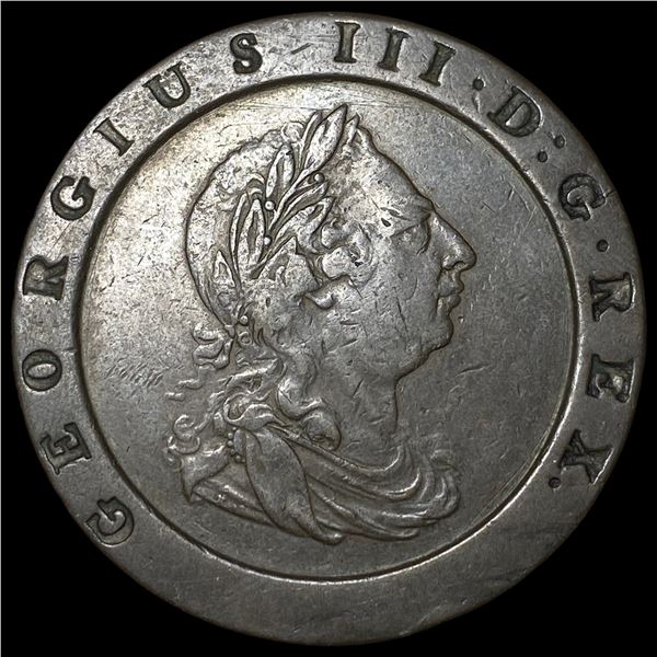 1797 Great Britain Cartwheel Penny NEARLY UNCIRCULATED