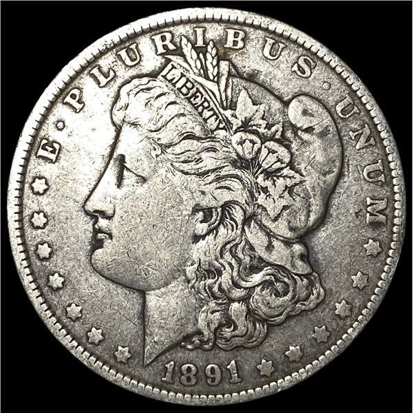 1891-O Silver Morgan Dollar LIGHTLY CIRCULATED