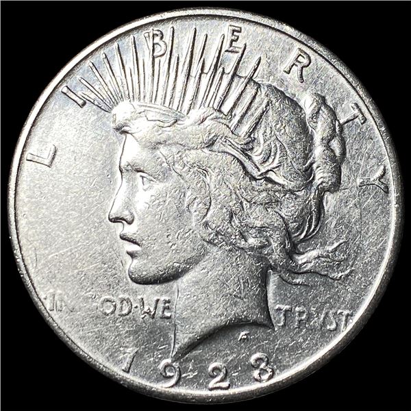 1923-S Silver Peace Dollar CHOICE AU