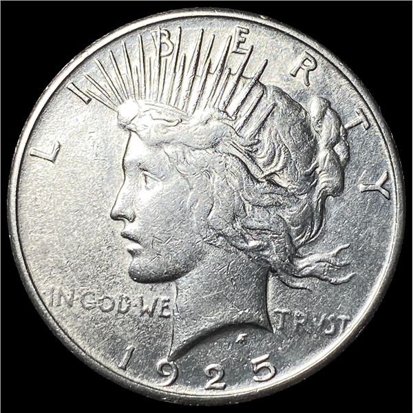 1925-S Silver Peace Dollar CLOSELY UNCIRCULATED