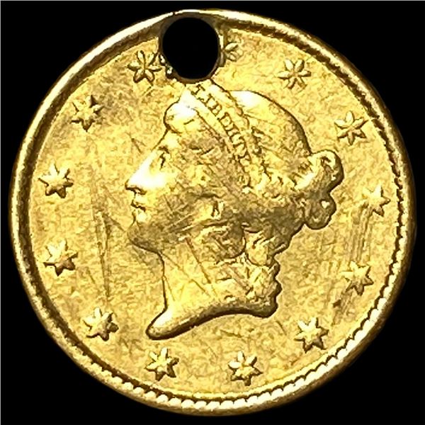 1853 Gold $1 Liberty Head Type 1 HIGH GRADE