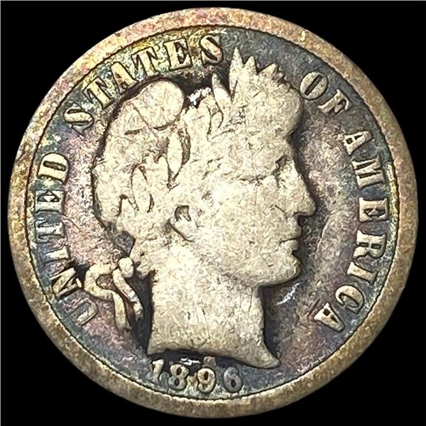 1896-O Silver Barber Dime NICELY CIRCULATED