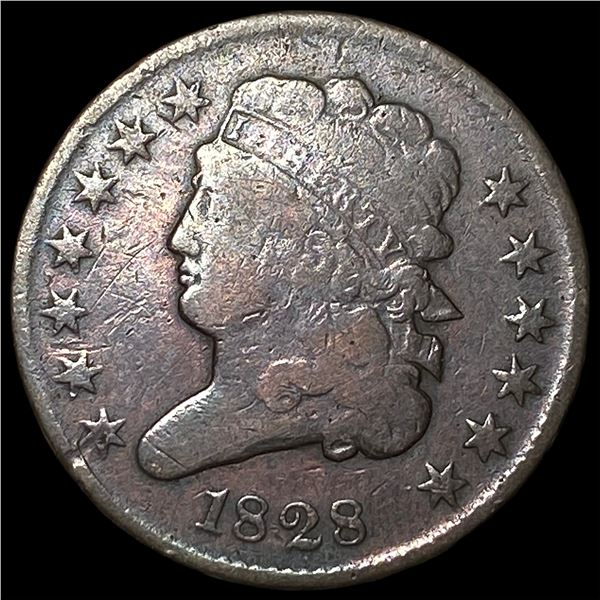 1828 Classic Head Half Cent LIGHTLY CIRCULATED