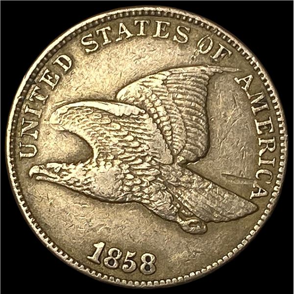 1858 Flying Eagle Cent NEARLY UNCIRCULATED