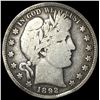 Image 1 : 1892 Silver Barber Half Dollar NICELY CIRCULATED