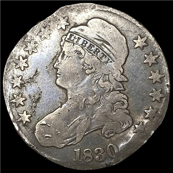 1830 Capped Bust Silver Half Dollar NICELY CIRCULATED