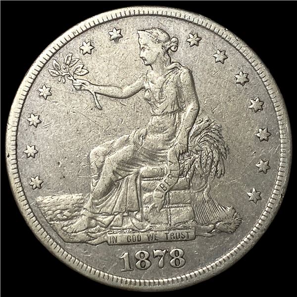 1878-S Silver Trade Dollar NEARLY UNCIRCULATED