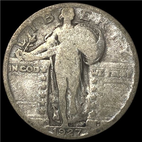 1927-S Silver Standing Liberty Quarter NICELY CIRCULATED