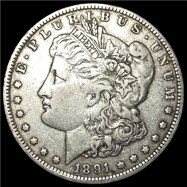 1891-O Silver Morgan Dollar NEARLY UNCIRCULATED