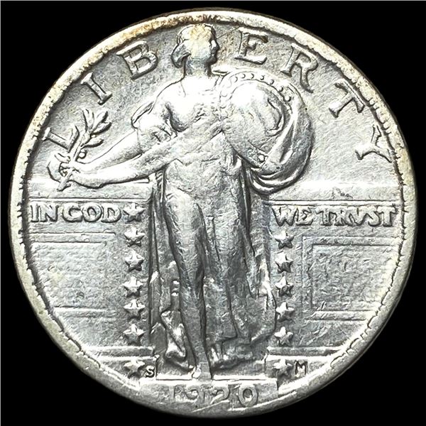 1920-S Standing Liberty Quarter NEARLY UNCIRCULATED