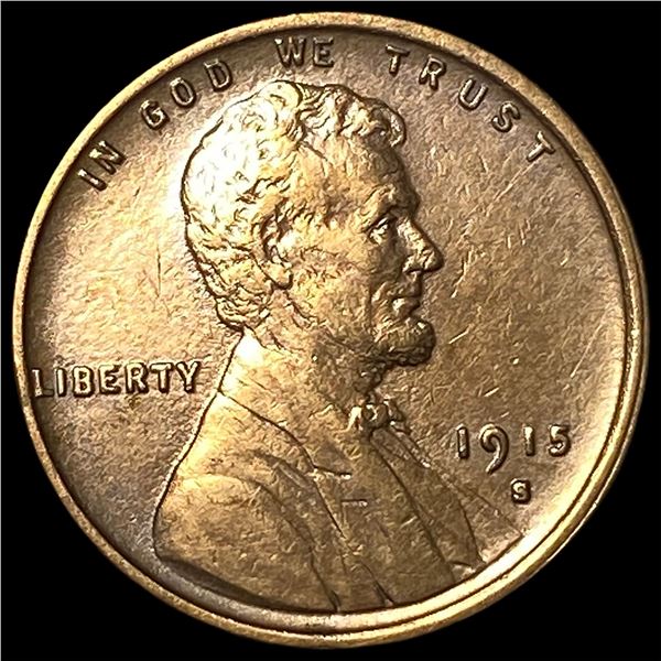 1915-S Lincoln Wheat Cent CLOSELY UNCIRCULATED