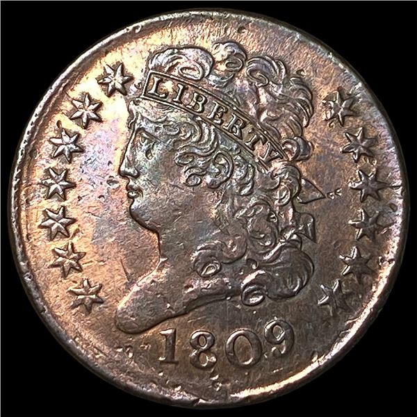 1809 Classic Head Half Cent CLOSELY UNCIRCULATED